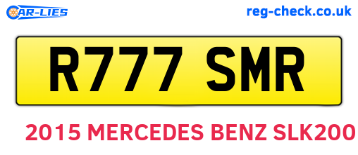 R777SMR are the vehicle registration plates.