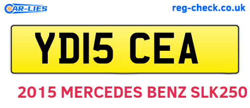 YD15CEA are the vehicle registration plates.