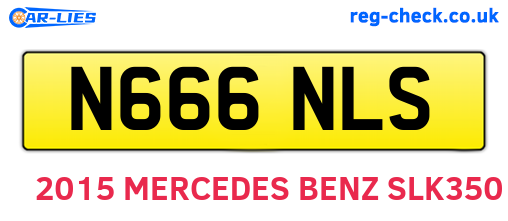 N666NLS are the vehicle registration plates.