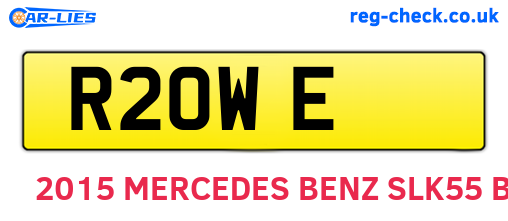 R2OWE are the vehicle registration plates.