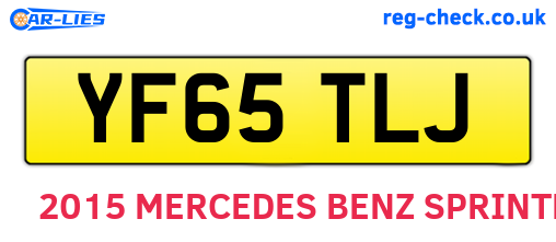 YF65TLJ are the vehicle registration plates.