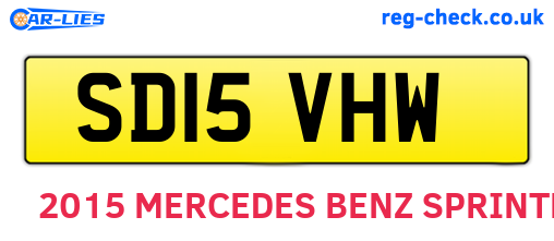 SD15VHW are the vehicle registration plates.