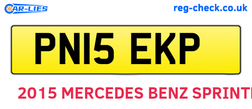 PN15EKP are the vehicle registration plates.
