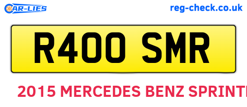R400SMR are the vehicle registration plates.