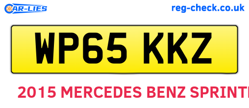 WP65KKZ are the vehicle registration plates.