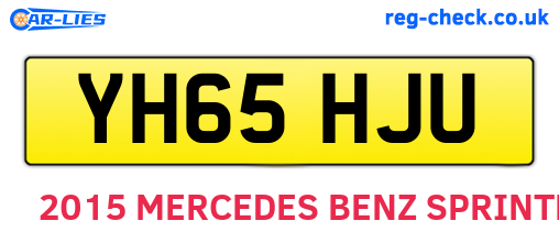 YH65HJU are the vehicle registration plates.