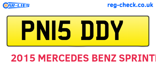 PN15DDY are the vehicle registration plates.