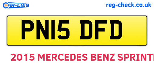 PN15DFD are the vehicle registration plates.