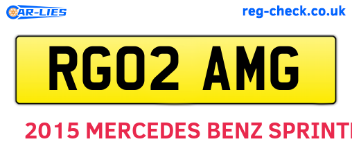 RG02AMG are the vehicle registration plates.