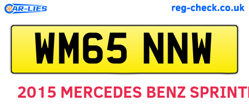 WM65NNW are the vehicle registration plates.