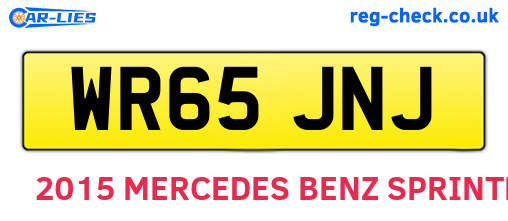 WR65JNJ are the vehicle registration plates.