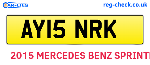 AY15NRK are the vehicle registration plates.
