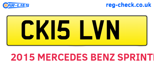 CK15LVN are the vehicle registration plates.