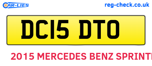 DC15DTO are the vehicle registration plates.