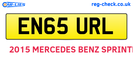 EN65URL are the vehicle registration plates.