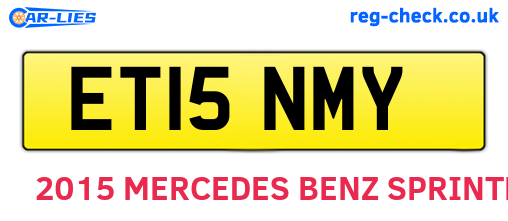 ET15NMY are the vehicle registration plates.