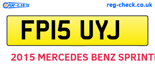 FP15UYJ are the vehicle registration plates.