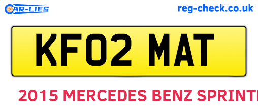 KF02MAT are the vehicle registration plates.