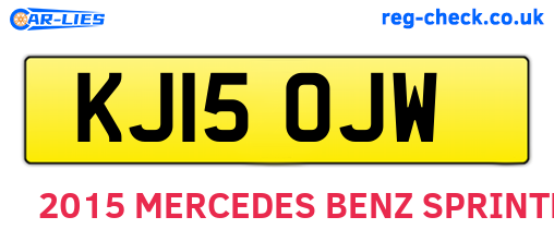 KJ15OJW are the vehicle registration plates.