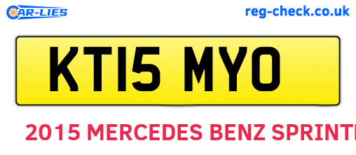 KT15MYO are the vehicle registration plates.