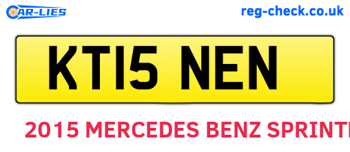 KT15NEN are the vehicle registration plates.