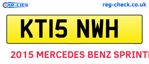 KT15NWH are the vehicle registration plates.