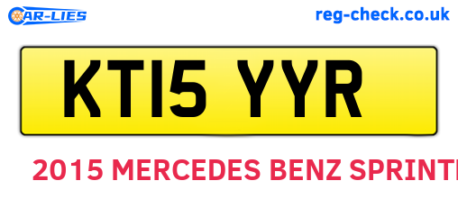 KT15YYR are the vehicle registration plates.