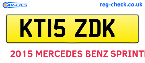 KT15ZDK are the vehicle registration plates.
