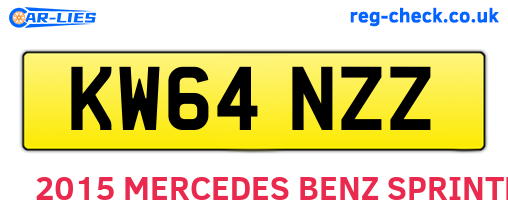 KW64NZZ are the vehicle registration plates.