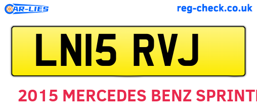 LN15RVJ are the vehicle registration plates.