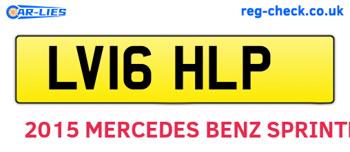 LV16HLP are the vehicle registration plates.