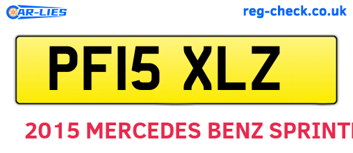 PF15XLZ are the vehicle registration plates.
