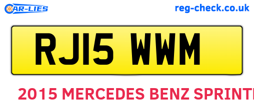 RJ15WWM are the vehicle registration plates.