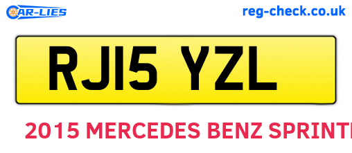 RJ15YZL are the vehicle registration plates.