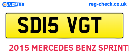 SD15VGT are the vehicle registration plates.