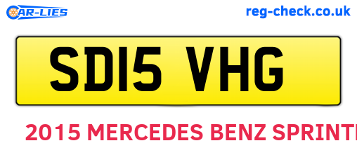 SD15VHG are the vehicle registration plates.