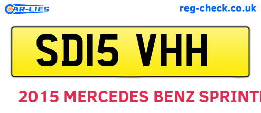SD15VHH are the vehicle registration plates.