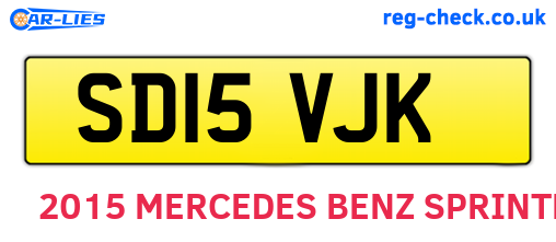 SD15VJK are the vehicle registration plates.