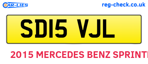 SD15VJL are the vehicle registration plates.