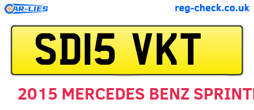 SD15VKT are the vehicle registration plates.