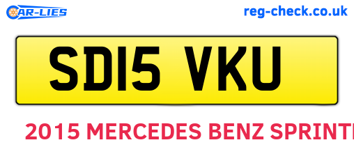SD15VKU are the vehicle registration plates.