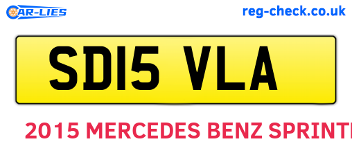 SD15VLA are the vehicle registration plates.