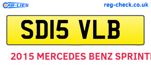 SD15VLB are the vehicle registration plates.