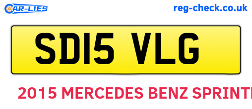 SD15VLG are the vehicle registration plates.
