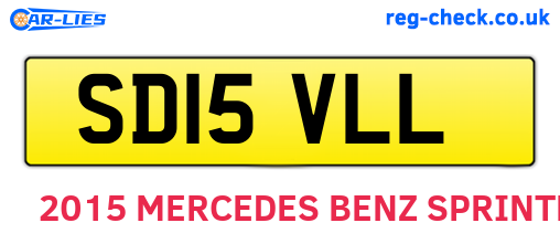 SD15VLL are the vehicle registration plates.