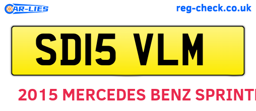 SD15VLM are the vehicle registration plates.