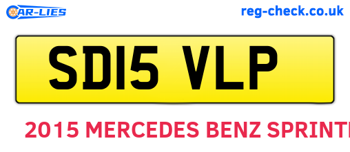 SD15VLP are the vehicle registration plates.