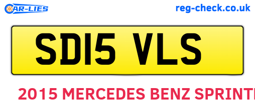 SD15VLS are the vehicle registration plates.