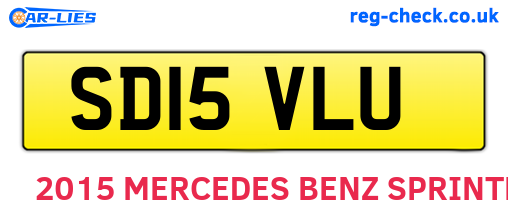 SD15VLU are the vehicle registration plates.