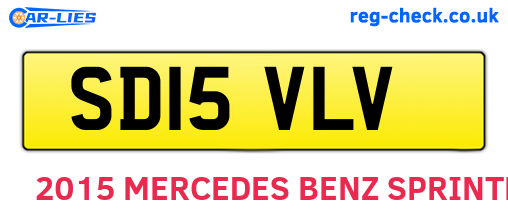 SD15VLV are the vehicle registration plates.